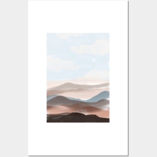 Abstract Landscape Illustration Posters and Art